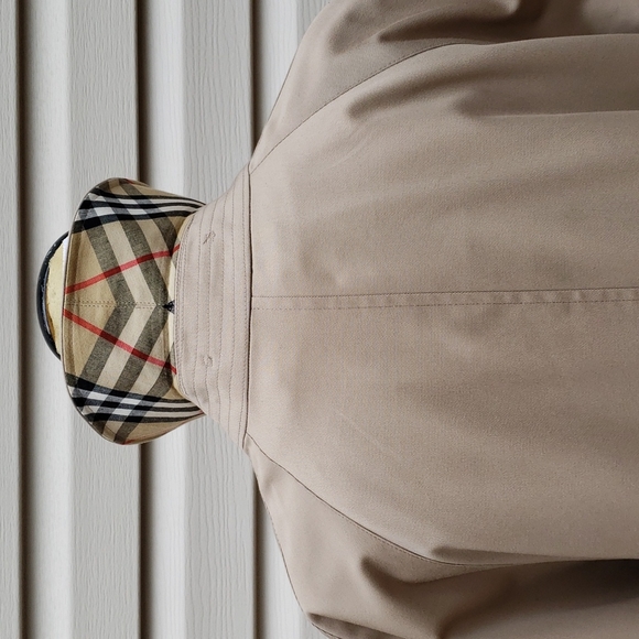 BURBERRY NOVA CHECK LINED REMOVABLE WOOL LINER CAR COAT TRENCH COAT - Picture 5 of 14